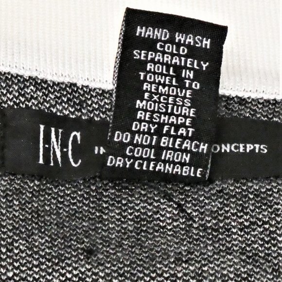 I.N.C International Concepts Black/Off White Stripe Pattern A Line Dress… - Picture 9 of 9